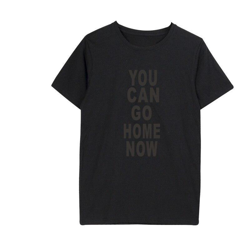 SMZY You Can Go Home Now Tshirt Men Summer Letter Soft Tee Shirt Homme Coton Printed O-neck Fashion Tshirt Men Cool Pop Tshirt