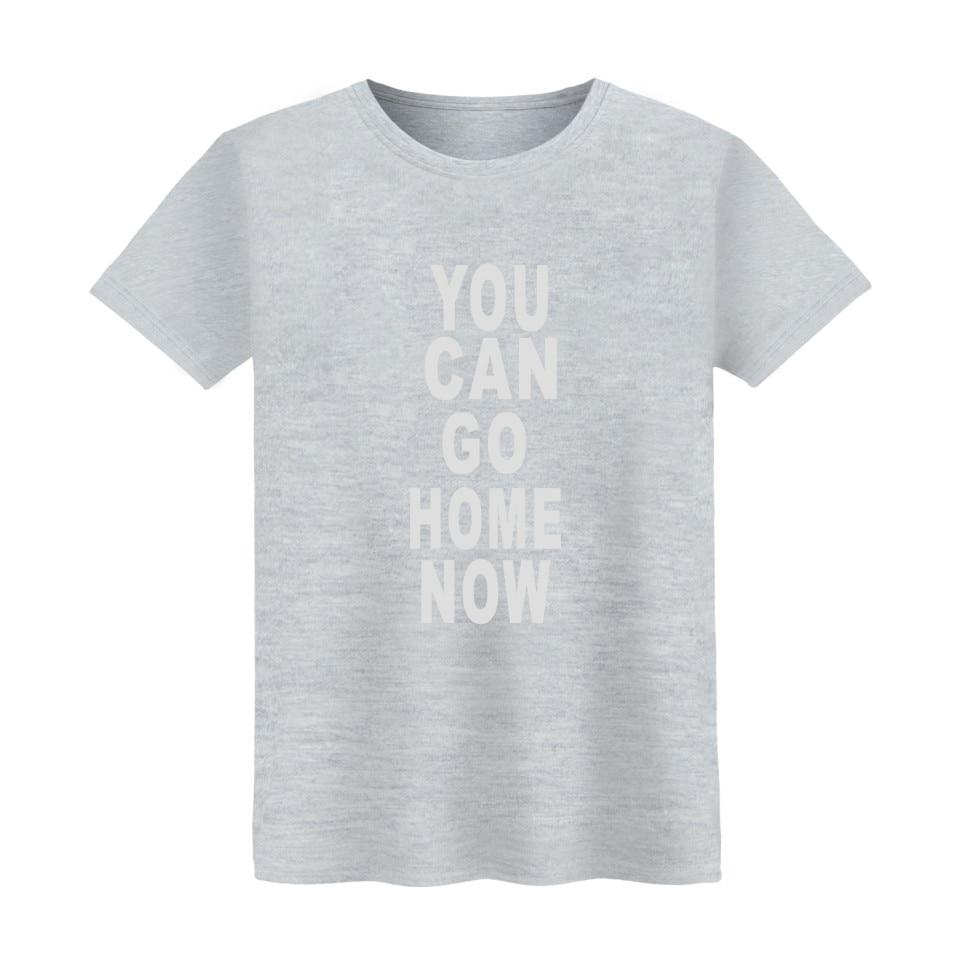 SMZY You Can Go Home Now Tshirt Men Summer Letter Soft Tee Shirt Homme Coton Printed O-neck Fashion Tshirt Men Cool Pop Tshirt