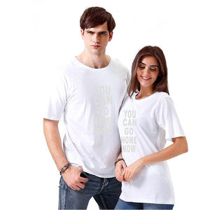 SMZY You Can Go Home Now Tshirt Men Summer Letter Soft Tee Shirt Homme Coton Printed O-neck Fashion Tshirt Men Cool Pop Tshirt