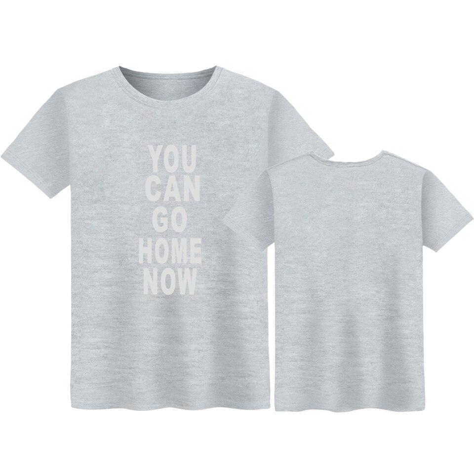 SMZY You Can Go Home Now Tshirt Men Summer Letter Soft Tee Shirt Homme Coton Printed O-neck Fashion Tshirt Men Cool Pop Tshirt